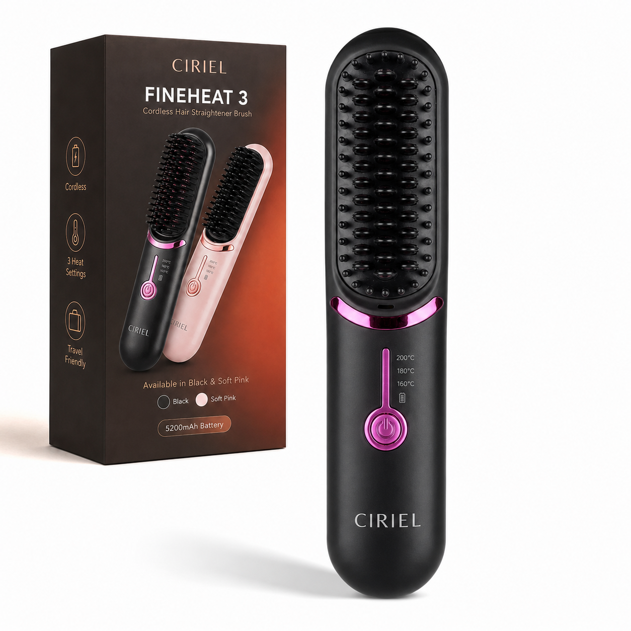 Bestyfind FineHeat 3 - Cordless Hot Brush